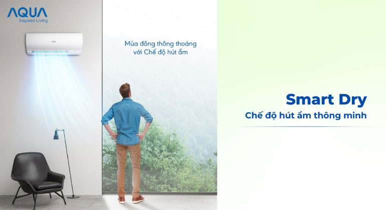 Điều hòa Aqua 1 chiều inverter 12500Btu AQA-RV13QC2U